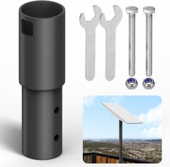 GODPEE Pipe Adapter for Starlink Satellite Dish V2 Antenna Pole Mount for Mast with Inner Diameter of 1.37inch - Sturdy Aluminium Alloy - Built-in Anti-Rotation Rib Safe Stable Pipe Adapter