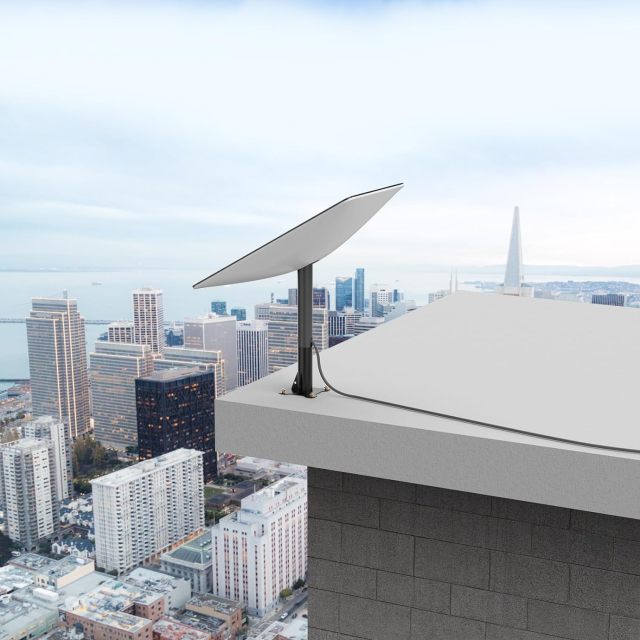GODPEE Antenna Heavy-Duty Bracket for Starlink Satellite Dishes Roof Pole Mounting Kit Accessory - Short Horizontal Bracket