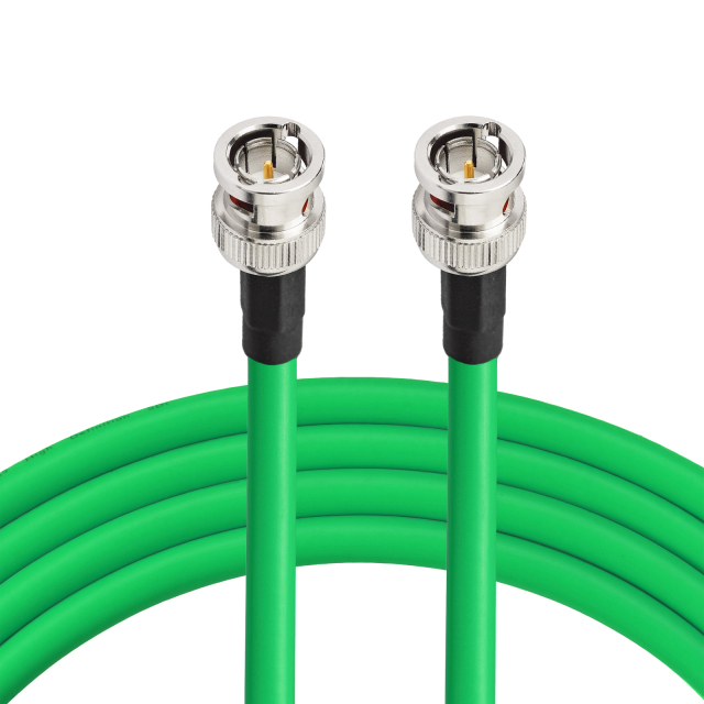 Superbat SDI Video Cable  BNC Male to BNC Male Using Belden 1694A Green Coax Cable