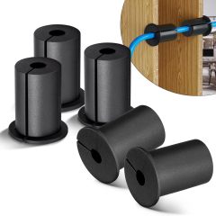 GODPEE Cable Split Bushing Wall Grommet for Starlink Dishy/Ethernet Cat 6 7 8 PC Cables - for 1 inch Wall Hole Wire Routing Kit - Feed-Through Cable Bushings for Starlink Mounting - 5Pack