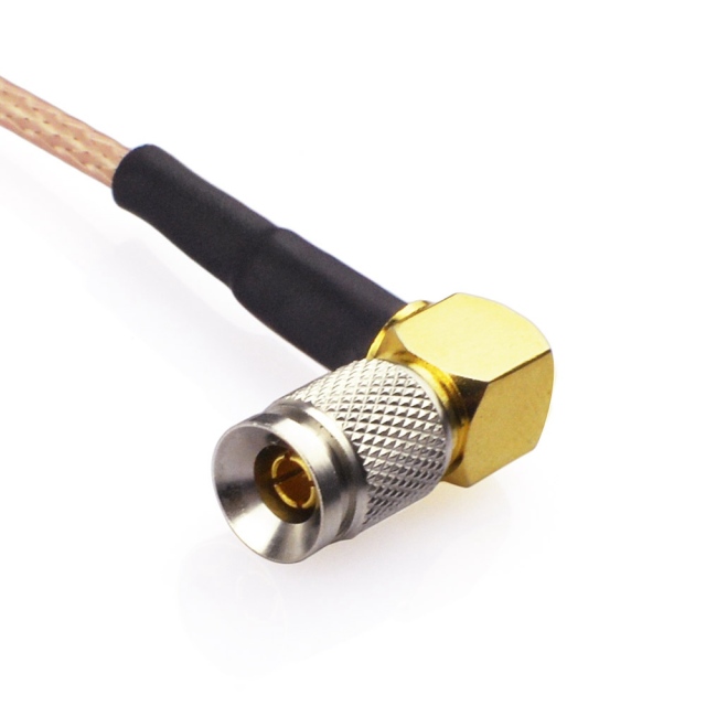 BNC Female to 1.0/2.3 Male Right Angle RG179 CABLE