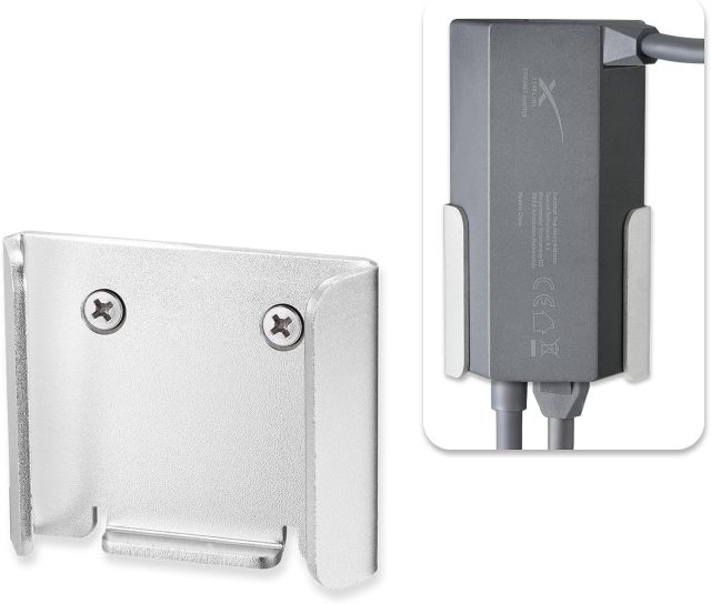 GODPEE Aluminium Wall Mount for Starlink Ethernet Adapter Smooth Surface/Refined Shape - Sturdy Durable Bracket Mounting Accessories for Starlink Ethernet Adaptor