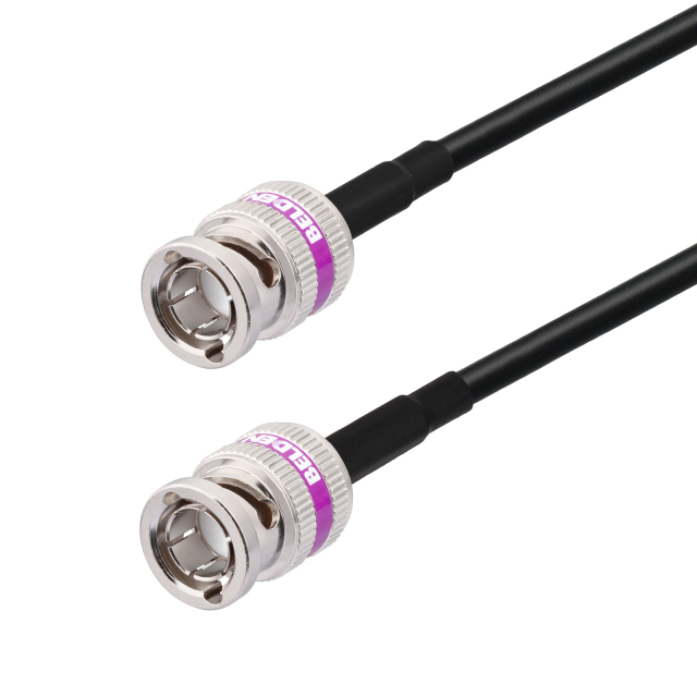 Superbat SDI Video Cable  BNC Male to BNC Male Using Belden Connector and Belden 1855A Black Coax Cable