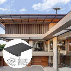 Sturdy Pipe Adapter Mounting Kit for Starlink Gen 2 V2 [Flat High Performance] Antenna - Highly Compatible - Metal Alloy Bracket for Starlink Gen2 Internet Satellite Dish Roof Pole Mount Holder