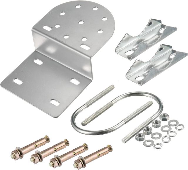 GODPPE Starlink Antenna Wall U-Bolt Clamp Pole Mount Bracket Kit Starlink Pipe Adapter -for Starlink Outdoor TV Satellite Dish Lora Antenna Mast Universal Mounting Set - for Holding Pole 1.1 to 1.97in