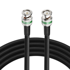 Superbat SDI Video Cable  BNC Male to BNC Male Using Belden Connector and Belden 1694A Black Coax Cable