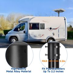 Sturdy Pipe Adapter Mounting Kit for Starlink Gen 2 V2 [Flat High Performance] Antenna - Highly Compatible - Metal Alloy Bracket for Starlink Gen2 Internet Satellite Dish Roof Pole Mount Holder