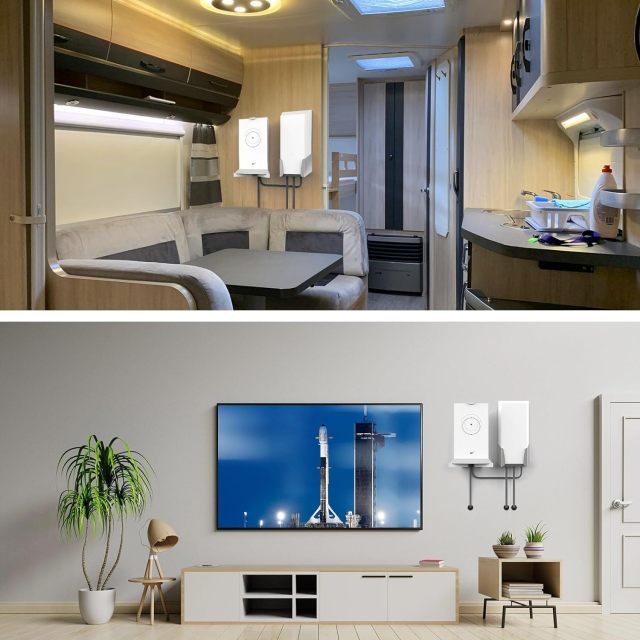 Wall-Mount Holder for Starlink Gen 2 V2 [ High Performance ] [ Flat High Performance ] Power Supply - Durable/Space Saving - Aluminum Alloy Mounting Bracket for Starlink Gen2 Wall Mount Kit