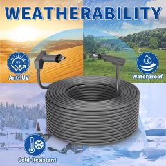 GODPEE 150Ft Replacement Cable for Starlink V2 [Standard Actuated ] Rectangular Satellite Dish Antenna - Heat Resistant Extension Cable Accessories for Starlink