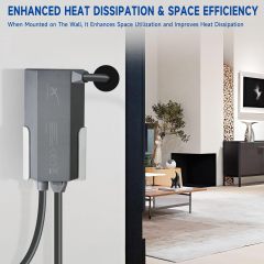 GODPEE Aluminium Wall Mount for Starlink Ethernet Adapter Smooth Surface/Refined Shape - Sturdy Durable Bracket Mounting Accessories for Starlink Ethernet Adaptor