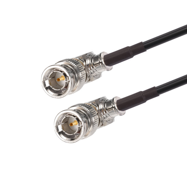 Superbat BNC-75 Right Angle Plug to BNC-75 Right Angle Plug Belden 1855A Cable