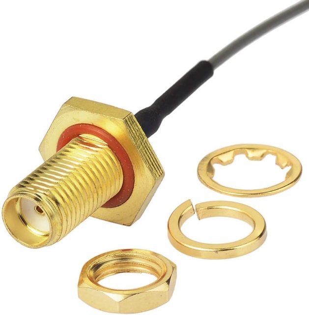 Superbat 3" U.fl/IPEX Cable Mini PCI to SMA Female Low Loss Coaxial Cable for Wireless Routers Mini PCIe Cards Network Extension Bulkhead Pigtail PCI WiFi WAN Repeater Low Loss Coaxial Cable 2-Pack