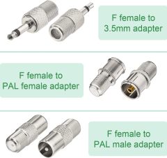 Superbat FM Telescopic Antenna Kit 75 Unbal F Type Connector DAB Radio Replacement Antenna for TV AM FM Radio Stereo Receiver Bose Wave Radio etc.