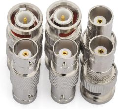 Superbat BNC Adapter Kit BNC Male/Female to Male/Female RF Coax Coaxial Connector Kit 6 Pcs