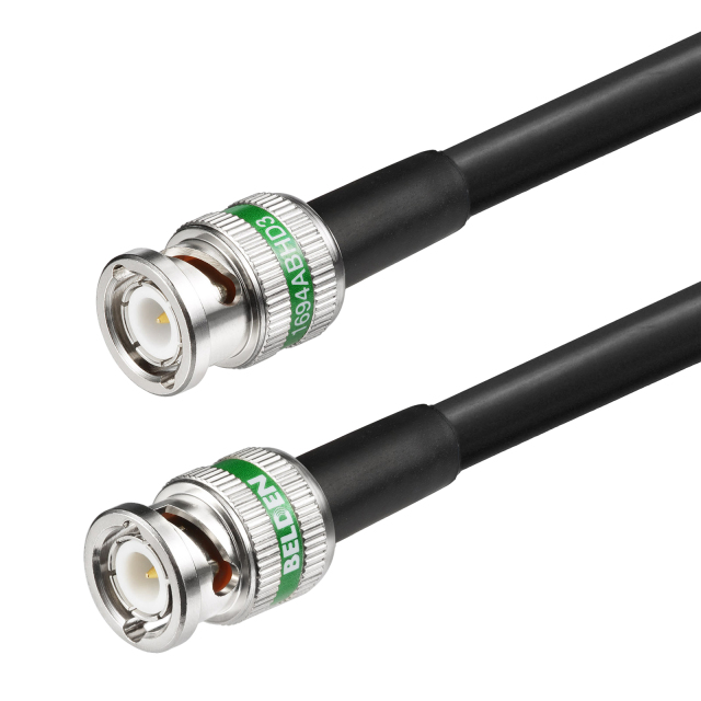 Superbat SDI Video Cable  BNC Male to BNC Male Using Belden Connector and Belden 1694A Black Coax Cable