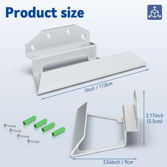 GODPEE Wall Mount Bracket for Starlink Satellite Internet V2 Gen2 Mesh WiFi Router - Aluminum Wall Holder Stand Shelf Rack for Starlink Routers Accessories