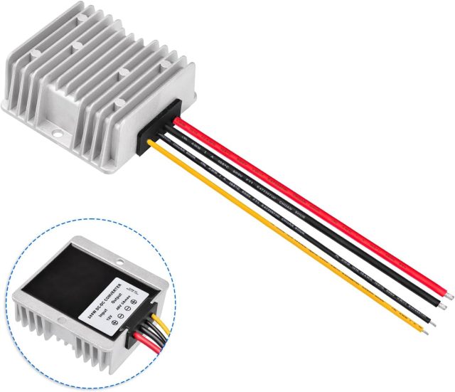 GODPEE DC Converter Regulator Step UP 12V to 48V - 6A 288W Power Supply Adapter Voltage Booster Converter for Starlink Golf Cart Club Car Truck Vehicle Boat Solar System