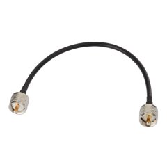 Superbat UHF Male PL-259 to UHF Male PL-259 Low Loss Digital Coax UHF Jumper Cable (12" RG58) for HAM & CB Radio,Antenna Analyzer,Dummy Load,SWR Meter