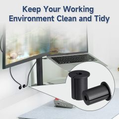 GODPEE Cable Mounting Routing Kit for Starlinks Dishy Ethernet Cable Feed Through Bushings Accessories Wire Wall Hole Cover Cables Grommet Durable 10 Pack with Wire Clips