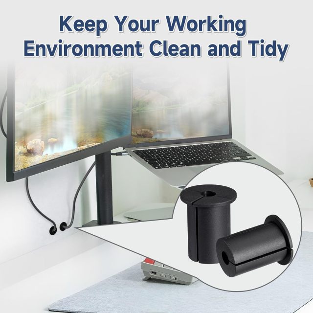 GODPEE Cable Mounting Routing Kit for Starlinks Dishy Ethernet Cable Feed Through Bushings Accessories Wire Wall Hole Cover Cables Grommet Durable 10 Pack with Wire Clips