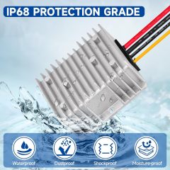 GODPEE DC Converter Regulator Step UP 12V to 48V - 6A 288W Power Supply Adapter Voltage Booster Converter for Starlink Golf Cart Club Car Truck Vehicle Boat Solar System