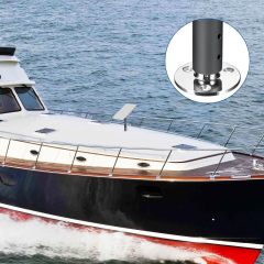 GODPEE Antenna Mounting Kit for Starlink Satellite Dish V2 Standard Actuated Antenna -[Solid Pipe Adapter + Stainless Steel Antennae Base] Mount Kit [Seamlessly Fit] - for Marine Automotive