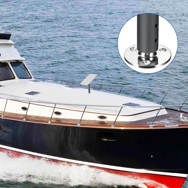 GODPEE Antenna Mounting Kit for Starlink Satellite Dish V2 Standard Actuated Antenna -[Solid Pipe Adapter + Stainless Steel Antennae Base] Mount Kit [Seamlessly Fit] - for Marine Automotive