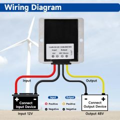 GODPEE DC Converter Regulator Step UP 12V to 48V - 3A 144W Power Supply Adapter Voltage Booster Converter for Starlink Golf Cart Club Car Truck Vehicle Boat Solar System