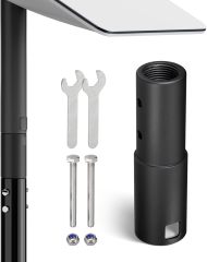 GODPEE Pipe Adapter for Starlink Satellite Dish V2 Antenna Pole Mount for Mast with Inner Diameter of 1.37inch - Sturdy Aluminium Alloy - Built-in Anti-Rotation Rib Safe Stable Pipe Adapter