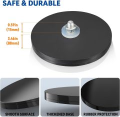 Magnetic Mount for Starlink V2 Gen2 [ Flat High-Performance ] Antenna - Holds Up to 1200lbs of Vertical Force - Magnetic Bracket Bases for Starlink V 2 Internet Satellite Dish Antennas Mounting Kit