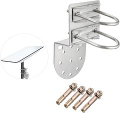 GODPPE Starlink Antenna Wall U-Bolt Clamp Pole Mount Bracket Kit Starlink Pipe Adapter -for Starlink Outdoor TV Satellite Dish Lora Antenna Mast Universal Mounting Set - for Holding Pole 1.1 to 1.97in
