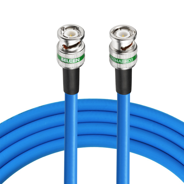 Superbat SDI Video Cable  BNC Male to BNC Male Using Belden Connector and Belden 1694A Coax Cable