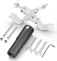 GODPEE Antenna Mounting Kit for Starlink Satellite Dish V2 Standard Actuated Antenna Pipe Adapter - Mount Clamp Holder 220lbs Load Capacity - Work with RV SUV Vehicle Racks Pole Camper Roof Rail