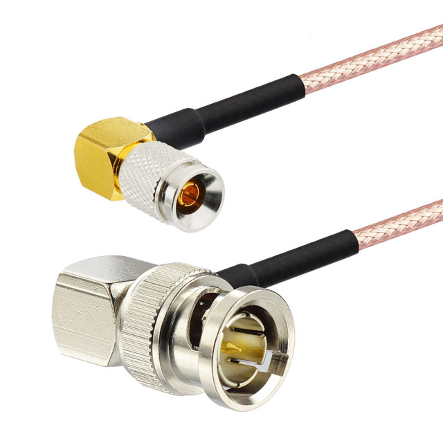 BNC Male Right Angle to 1.0/2.3 Male Right Angle RG179 CABLE