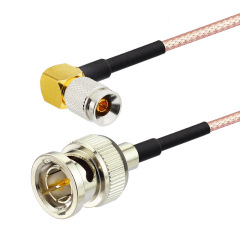 BNC Male to 1.0/2.3 Male Right Angle RG179 CABLE