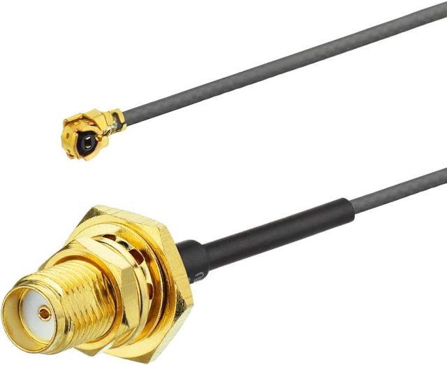 Superbat 3" U.fl/IPEX Cable Mini PCI to SMA Female Low Loss Coaxial Cable for Wireless Routers Mini PCIe Cards Network Extension Bulkhead Pigtail PCI WiFi WAN Repeater Low Loss Coaxial Cable 2-Pack