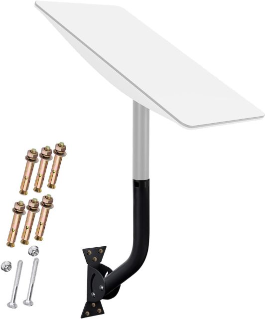 GODPEE Starlink Antenna Wall Mounting Kit Roof J-Pole Mount for Starlink Satellite Internet Installation Kit Accessories - Starlink Bracket Adjustable Angle