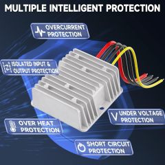 GODPEE DC Converter Regulator Step UP 12V to 48V - 3A 144W Power Supply Adapter Voltage Booster Converter for Starlink Golf Cart Club Car Truck Vehicle Boat Solar System