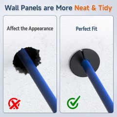 GODPEE Cable Mounting Routing Kit for Starlinks Dishy Ethernet Cable Feed Through Bushings Accessories Wire Wall Hole Cover Cables Grommet Durable 10 Pack with Wire Clips