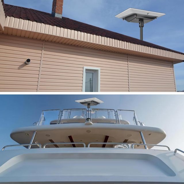 Sturdy Pipe Adapter Mounting Kit for Starlink Gen 2 V2 [Flat High Performance] Antenna - Highly Compatible - Metal Alloy Bracket for Starlink Gen2 Internet Satellite Dish Roof Pole Mount Holder