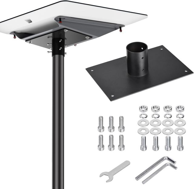Sturdy Pipe Adapter Mounting Kit for Starlink Gen 2 V2 [Flat High Performance] Antenna - Highly Compatible - Metal Alloy Bracket for Starlink Gen2 Internet Satellite Dish Roof Pole Mount Holder