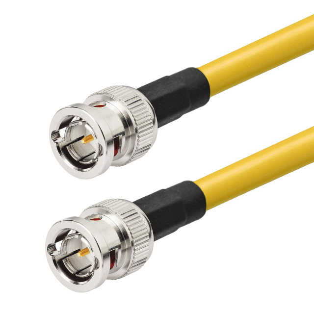 Superbat SDI Video Cable  BNC Male to BNC Male Using Belden 1694A Yellow Coax Cable