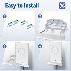 GODPEE Wall Mount Bracket for Starlink Satellite Internet V2 Gen2 Mesh WiFi Router - Aluminum Wall Holder Stand Shelf Rack for Starlink Routers Accessories