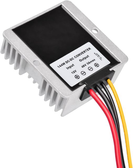 GODPEE DC Converter Regulator Step UP 12V to 48V - 3A 144W Power Supply Adapter Voltage Booster Converter for Starlink Golf Cart Club Car Truck Vehicle Boat Solar System