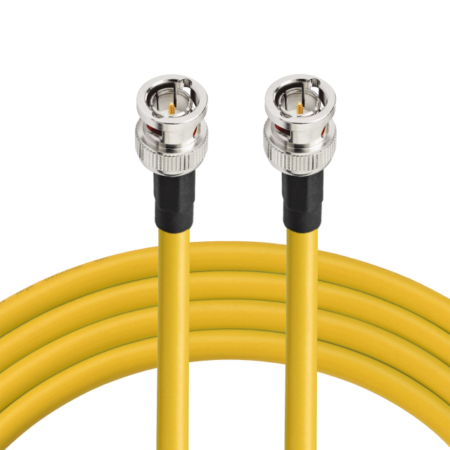 Superbat SDI Video Cable  BNC Male to BNC Male Using Belden 1694A Yellow Coax Cable