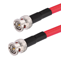 Superbat SDI Video Cable  BNC Male to BNC Male Using Belden 1694A Red Coax Cable