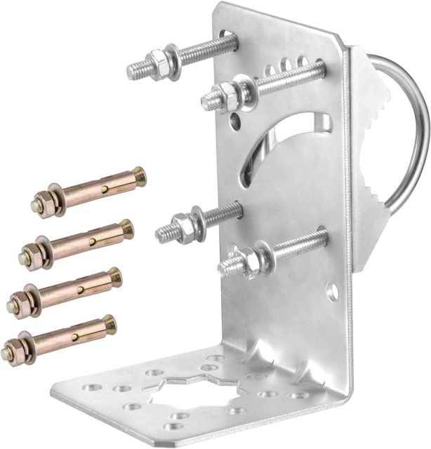 GODPPE Starlink Antenna Wall U Bolt Pole Clamp Mount Bracket Set Starlink Pipe Adapter -for Starlink Outdoor TV Satellite Dish Lora Antenna Mast Universal Mounting Kit - for Holding Pole 1.1 to 1.97in