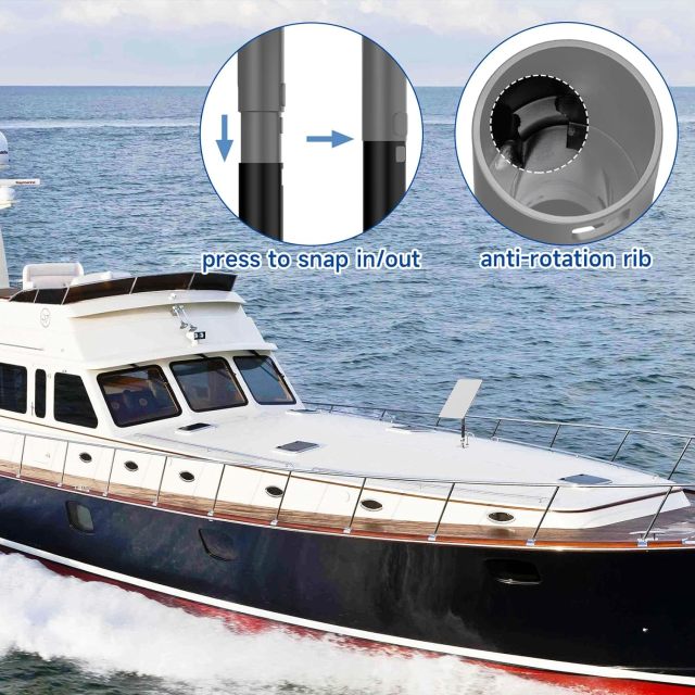 GODPEE Antenna Mount for Starlink Satellite Dish V2 Standard Actuated Antenna -[Seamlessly Fit Solid Pipe Adapter + Stainless Steel Antennae Base] Mounting Kit - for Marine Automotive