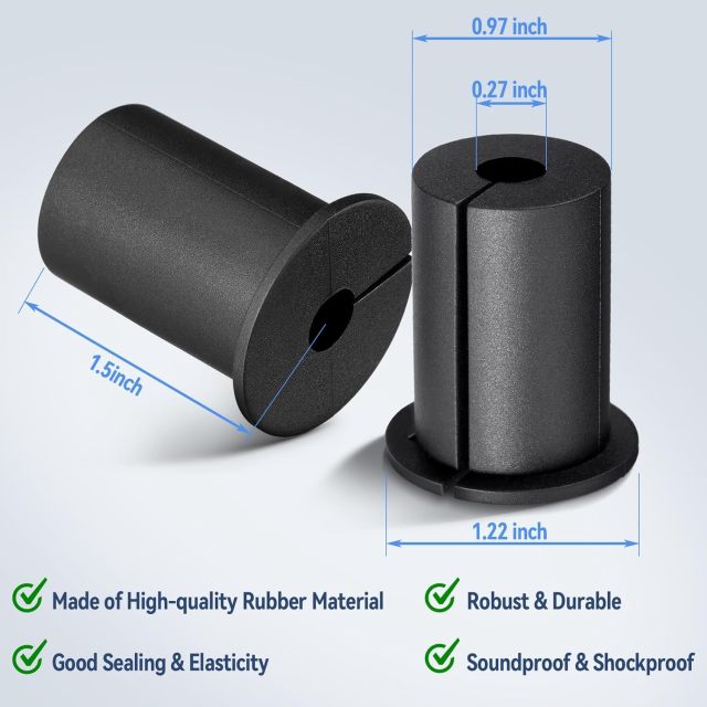 GODPEE Cable Mounting Routing Kit for Starlinks Dishy Ethernet Cable Feed Through Bushings Accessories Wire Wall Hole Cover Cables Grommet Durable 10 Pack with Wire Clips