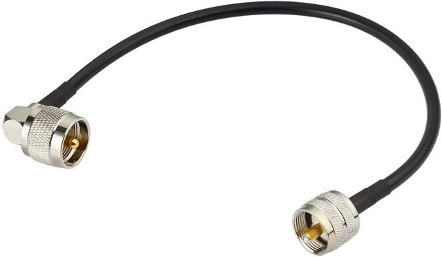 Superbat PL-259 Jumper Cable UHF (Pl259) Male to Male Low Loss Digital RG58 Coax Cable (12 Inch RG58) for HAM & CB Radio,Antenna Analyzer,Dummy Load,SWR Meter 2-Pack